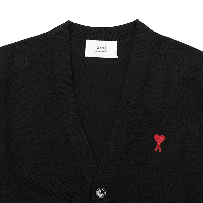 Ami De Coeur Logo Embroidered Buttoned Cardigan