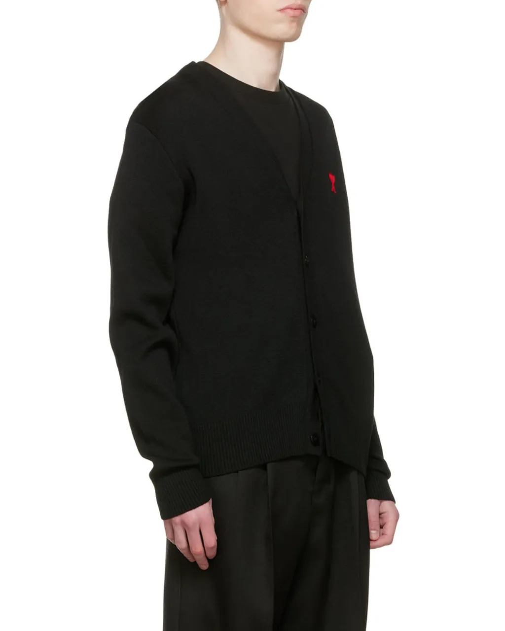 Ami De Coeur Logo Embroidered Buttoned Cardigan