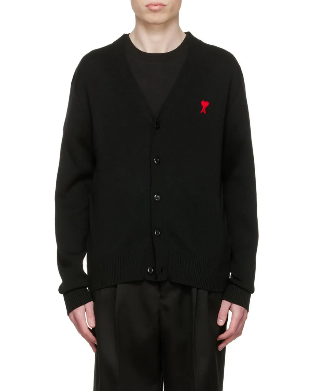 Ami De Coeur Logo Embroidered Buttoned Cardigan