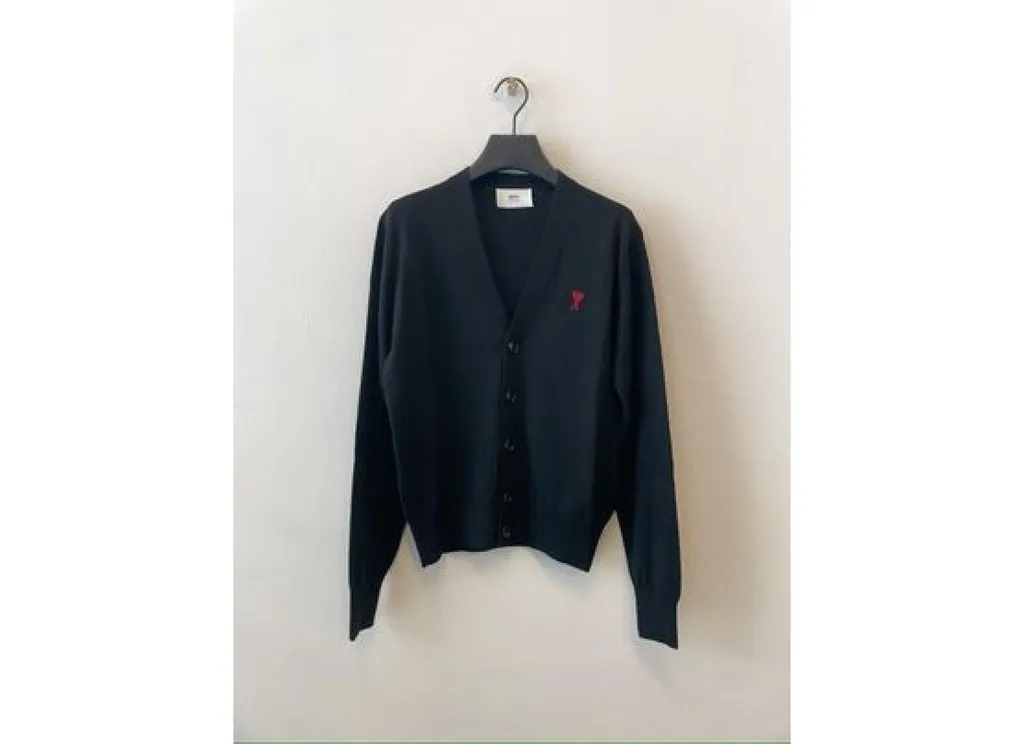 Ami De Coeur Logo Embroidered Buttoned Cardigan