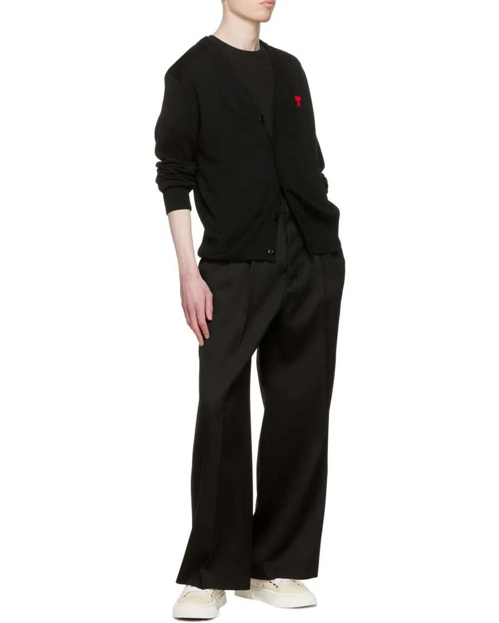 Ami De Coeur Logo Embroidered Buttoned Cardigan