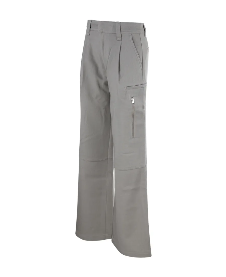 Wide-Leg Virgin Wool Trousers