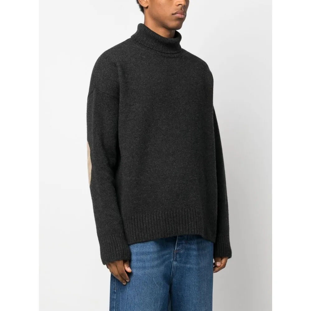 Ami De Coeur High Neck Knitted Jumper