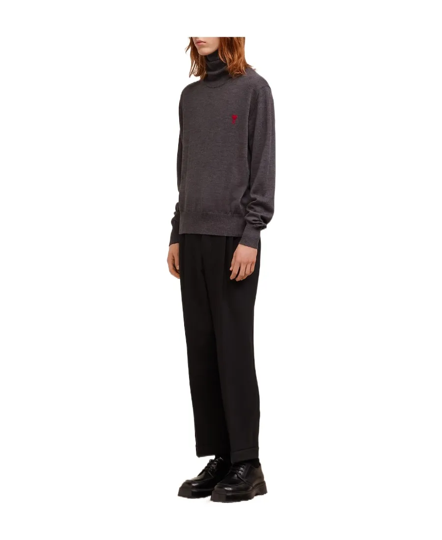 Logo Embroidered Knitted Jumper