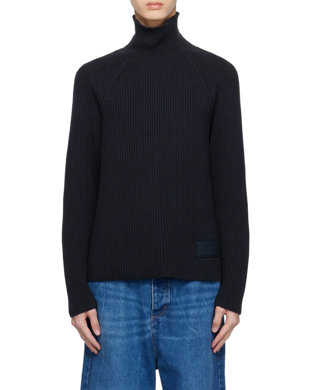 High Neck Ribbed Jumper