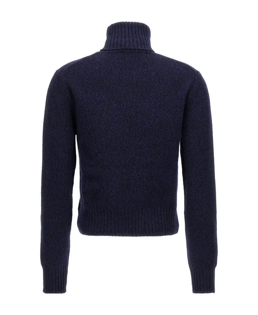 Ami High-Neck Knitted Jumper