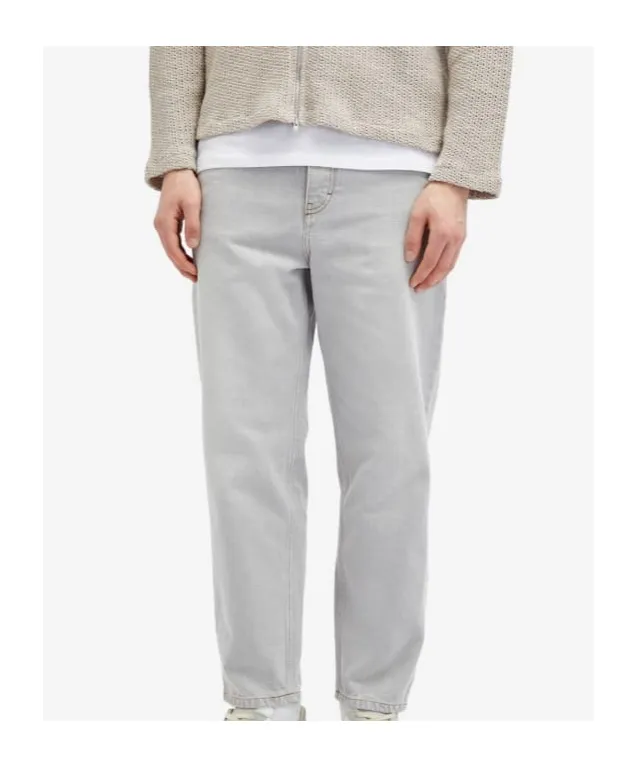 Logo Patch Straight Leg Jeans