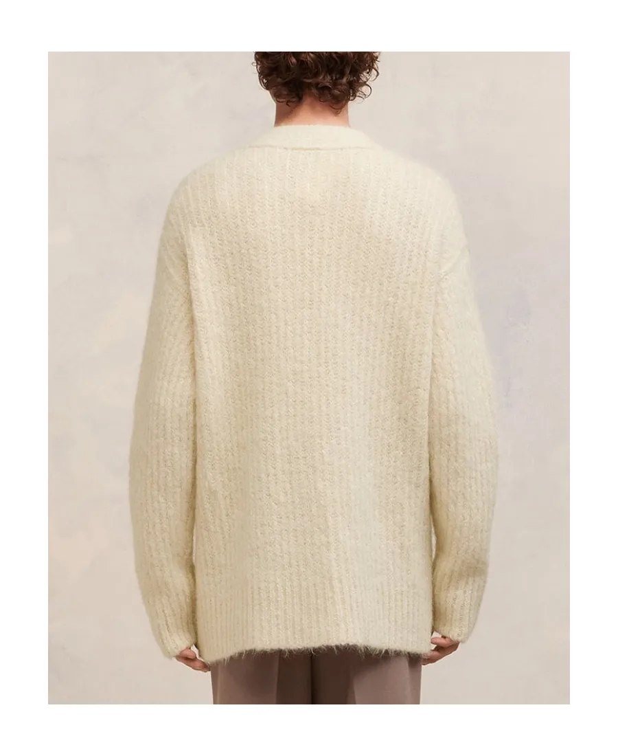 V-Neck Ribbed Cardigan