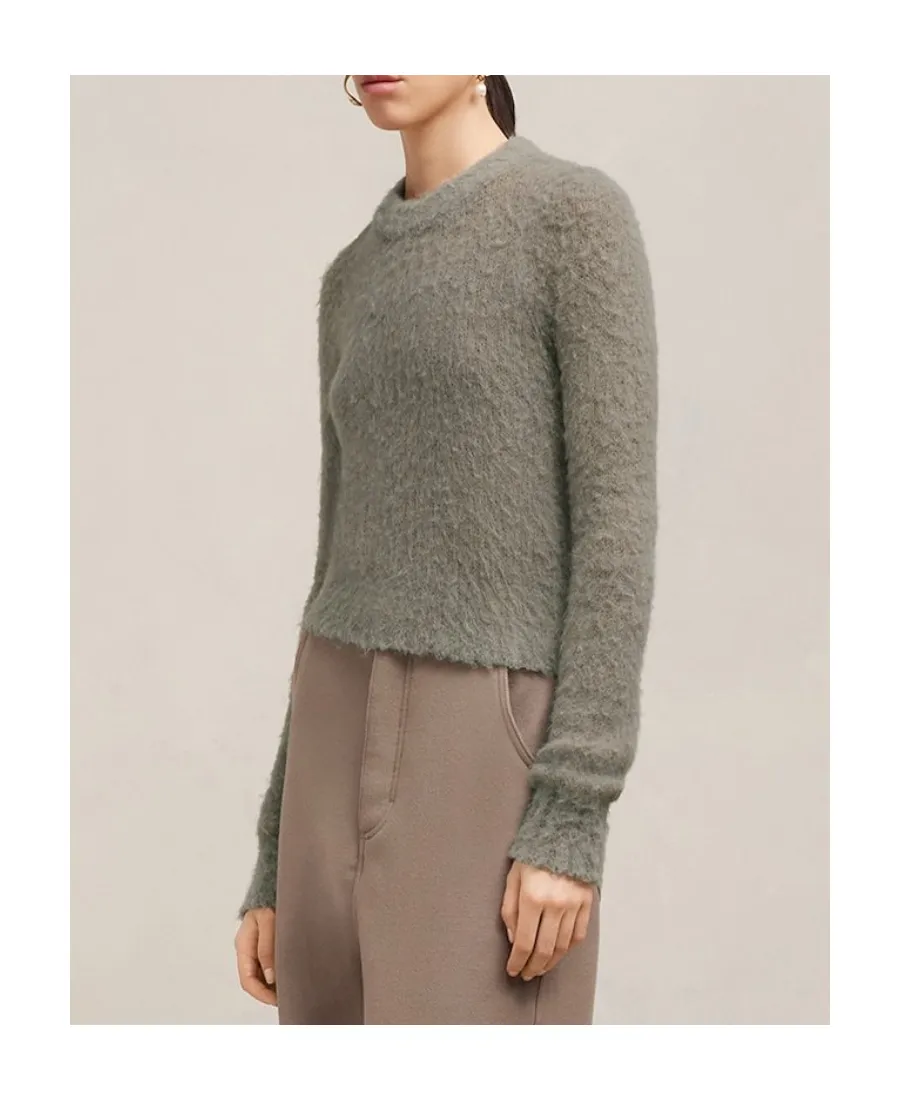 Brushed Crewneck Knitted Jumper
