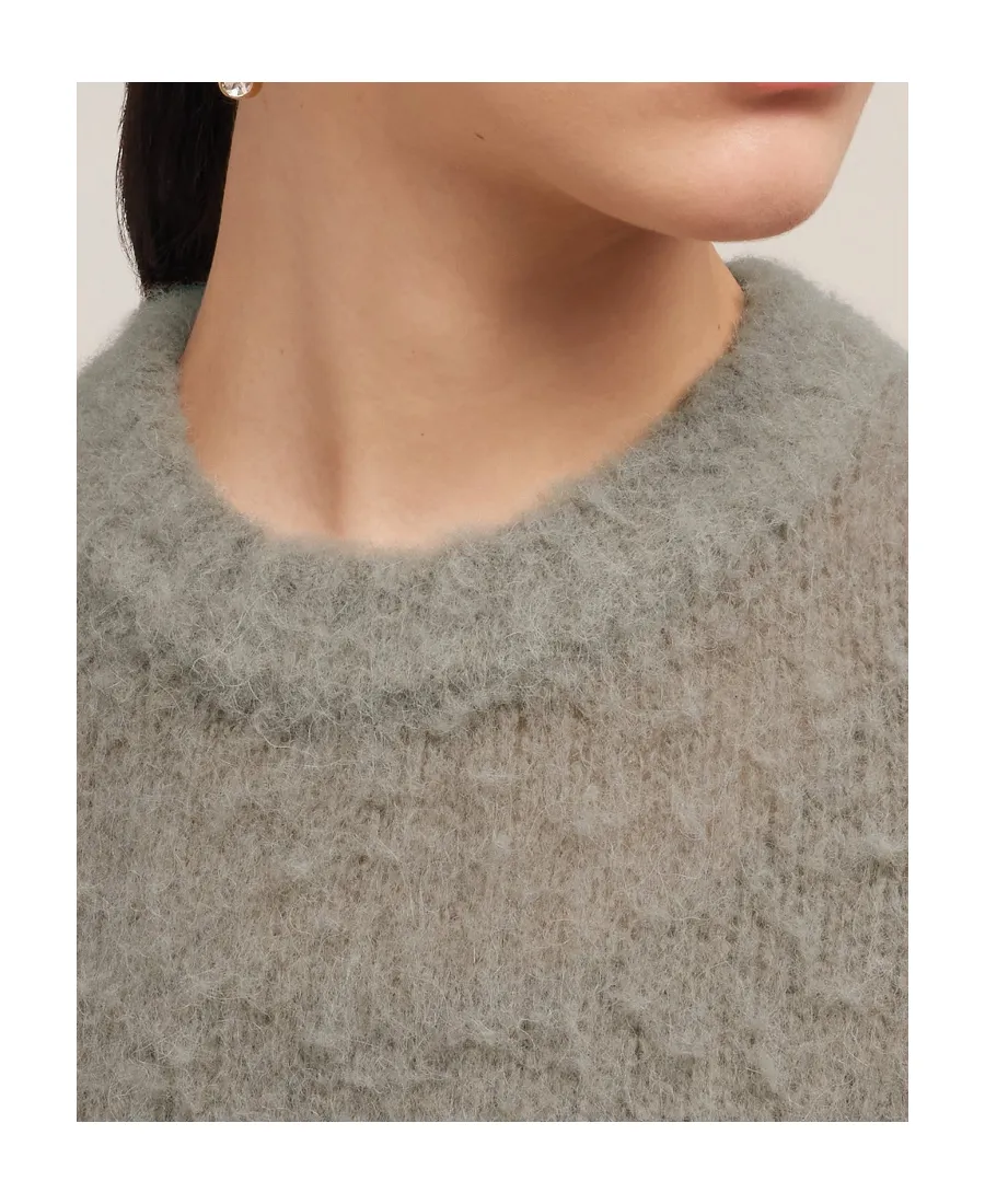Brushed Crewneck Knitted Jumper