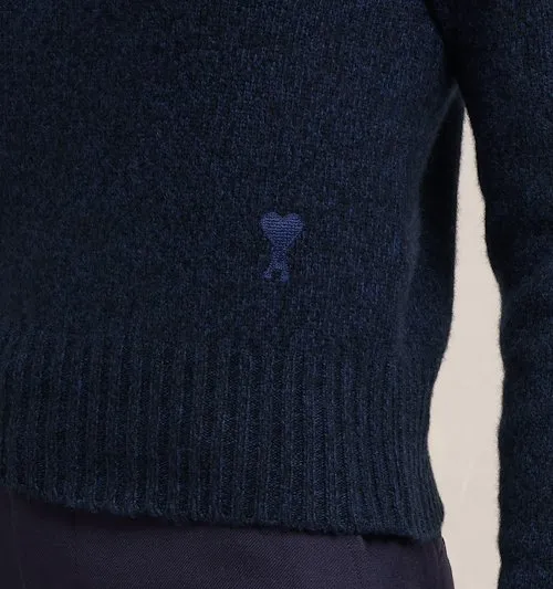 Long-Sleeved Crewneck Knitted Jumper