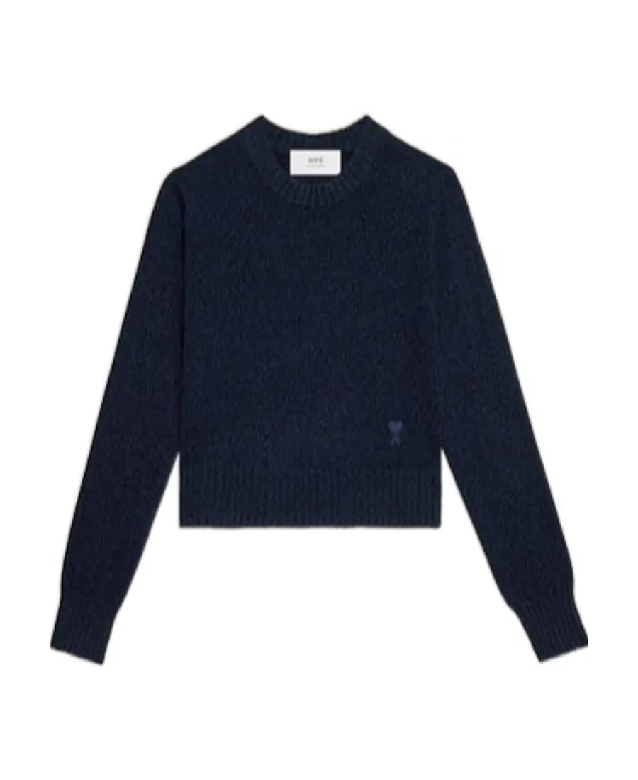 Long-Sleeved Crewneck Knitted Jumper