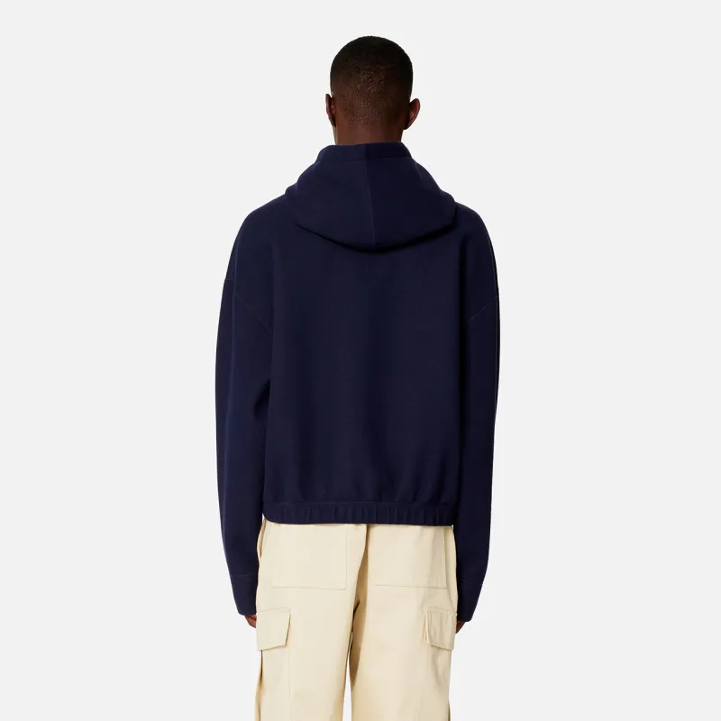 Drop-Shoulder Drawstring Hoodie