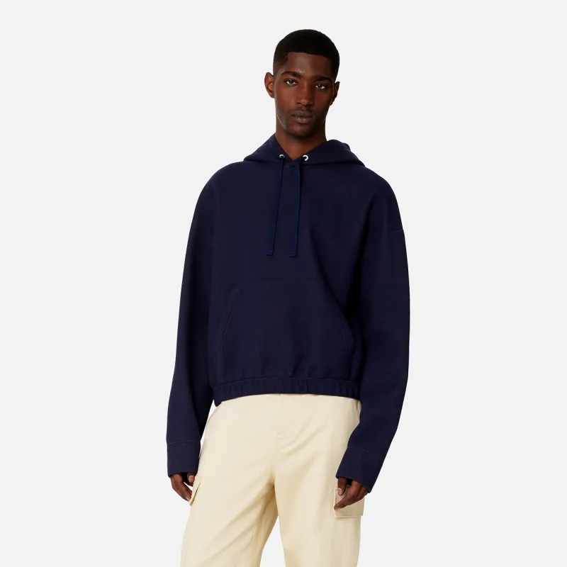 Drop-Shoulder Drawstring Hoodie