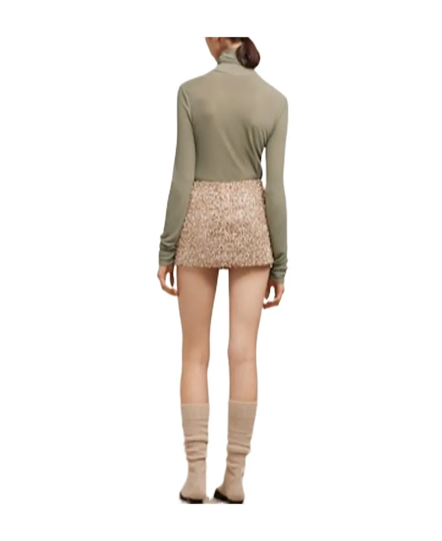 Ribbed Turtleneck Knitted Jumper