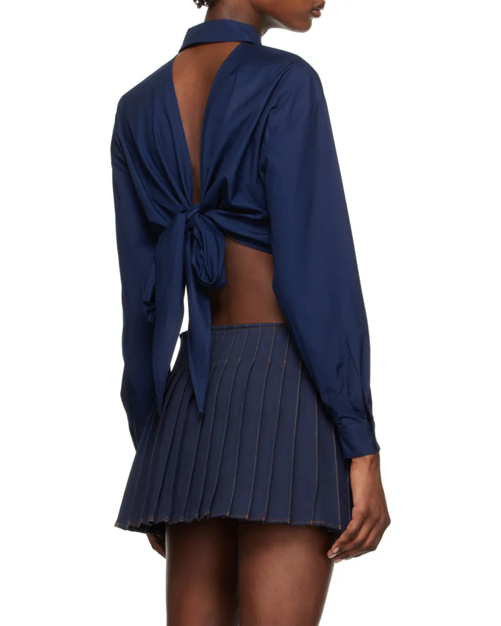 Long-Sleeved Cropped Shirt