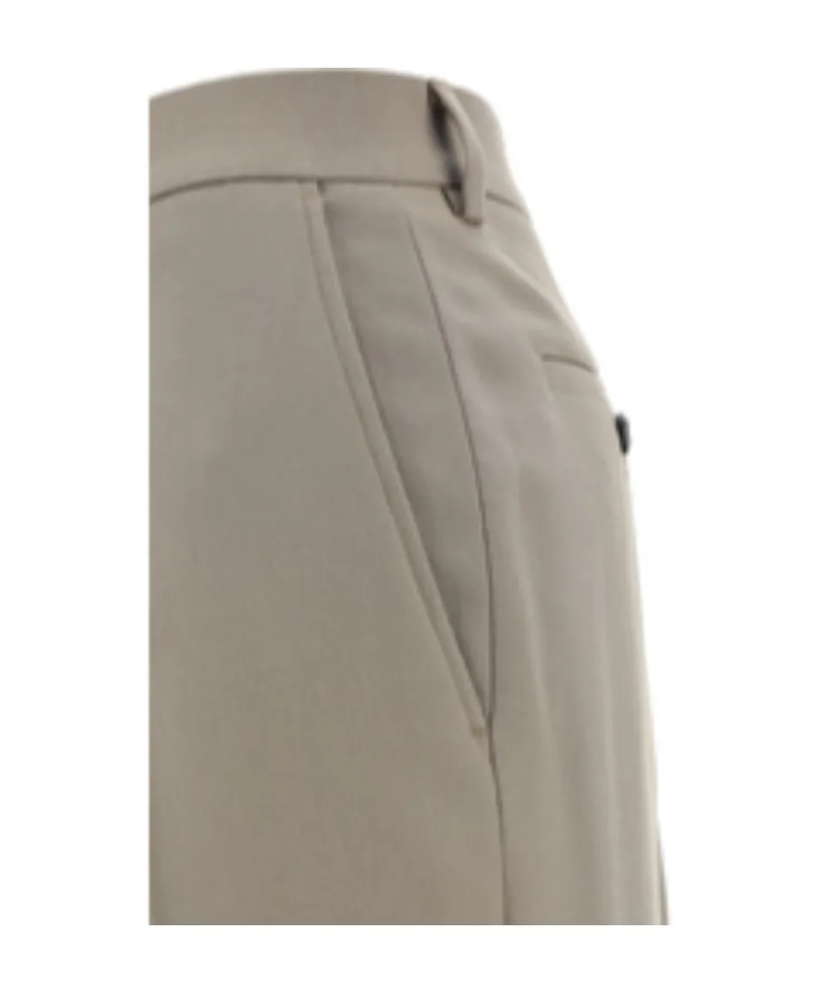 Straight-Leg Tailored Pants