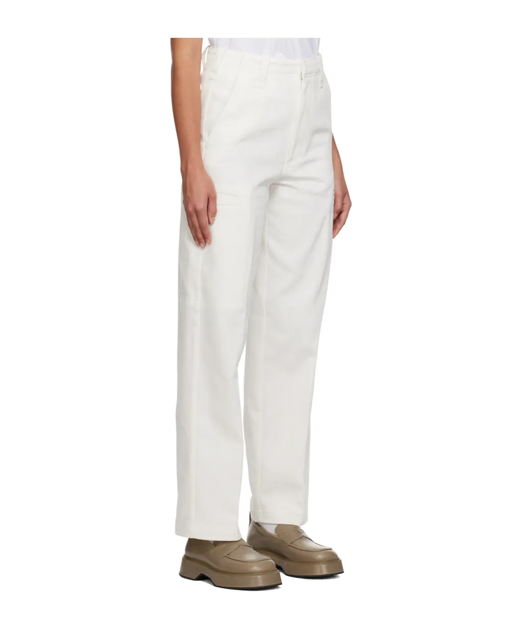 Wide-Leg Cotton Trousers