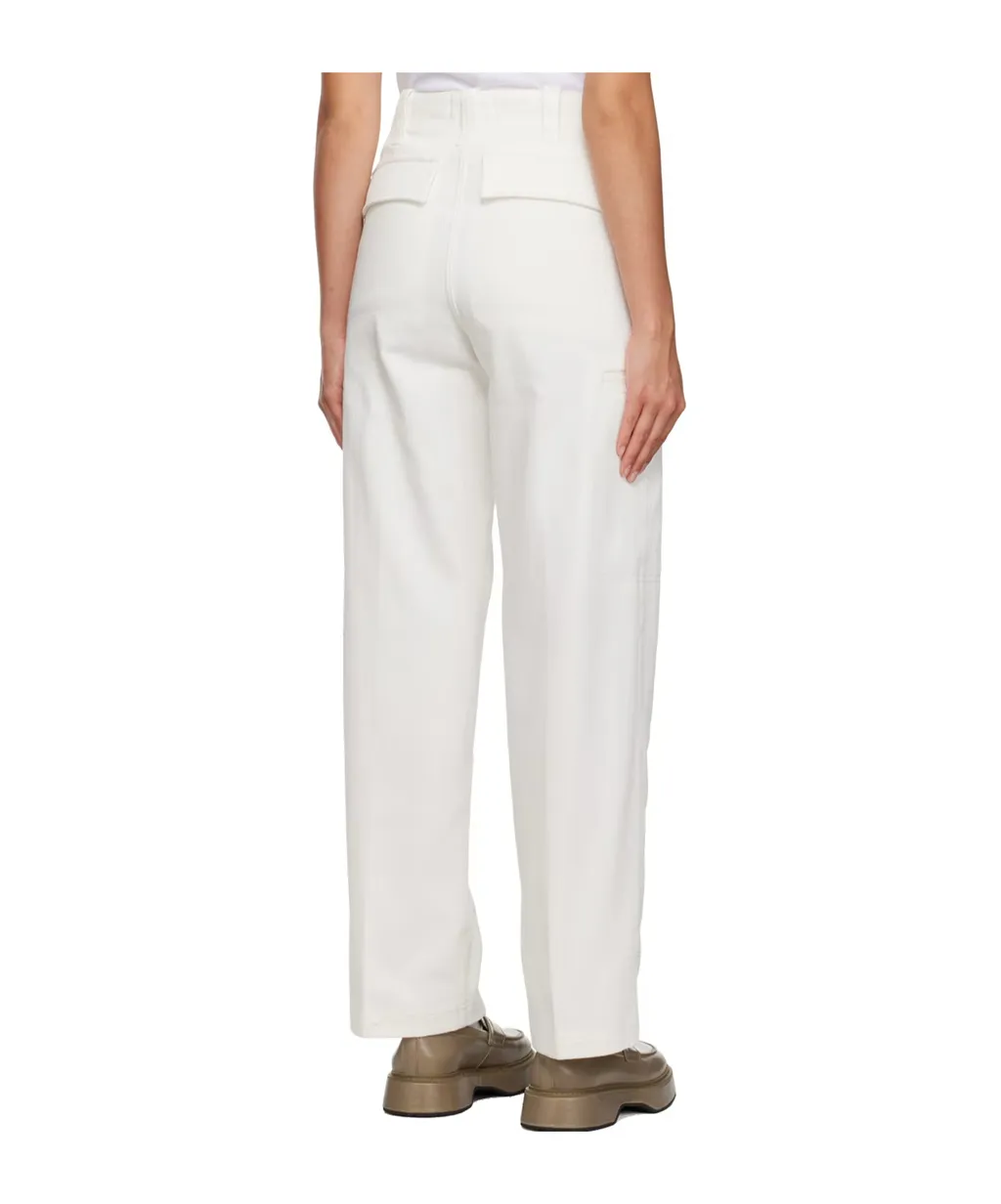 Wide-Leg Cotton Trousers