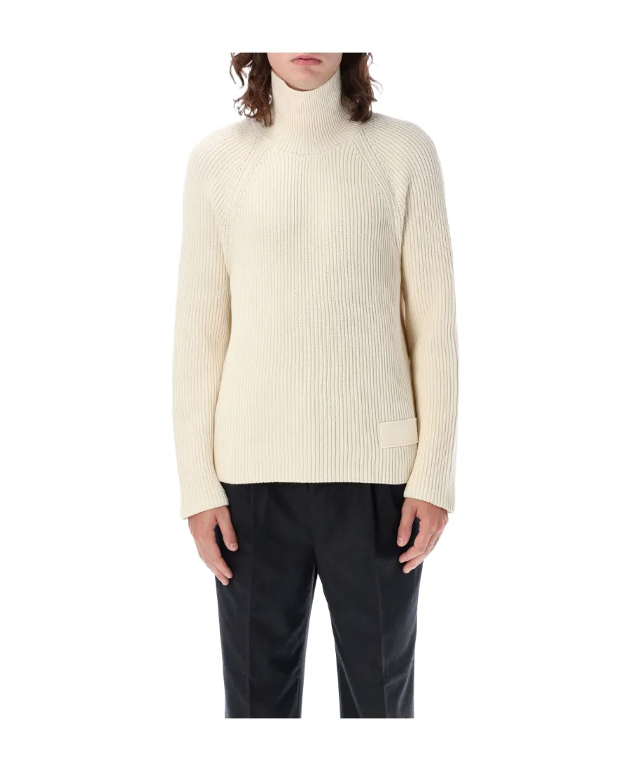 High Neck Ribbed Jumper