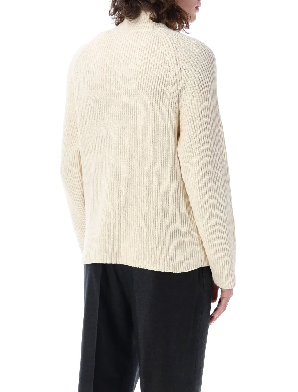 High Neck Ribbed Jumper