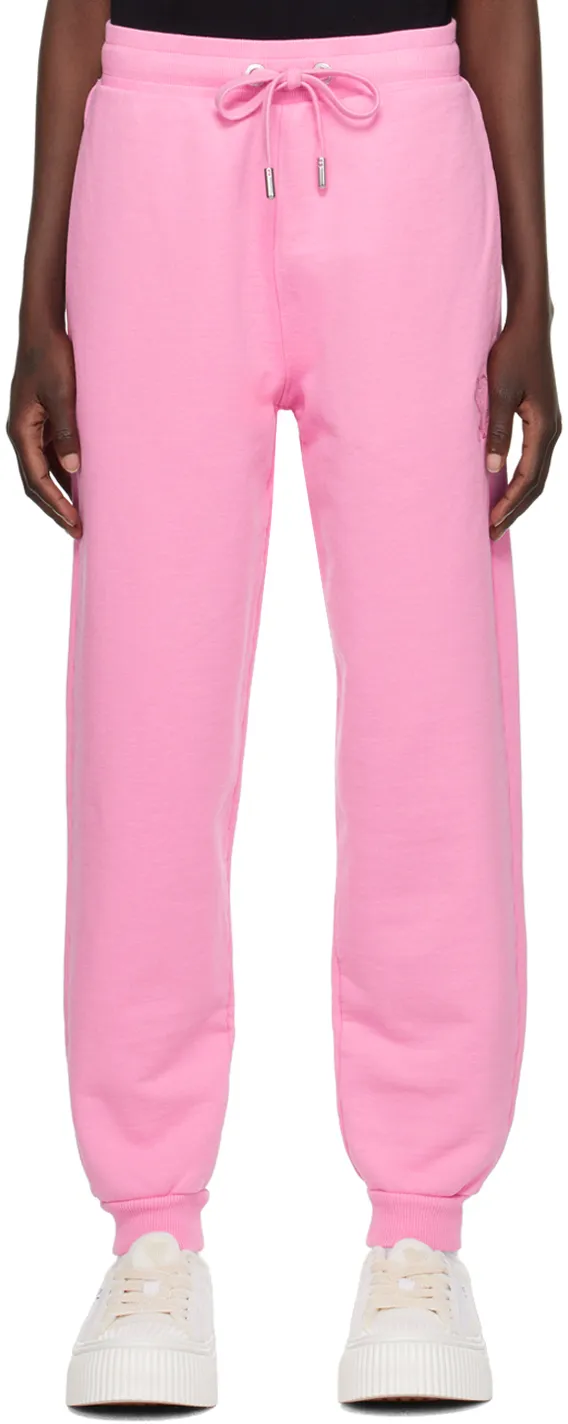 Embroidered-Logo Cotton Track Pants