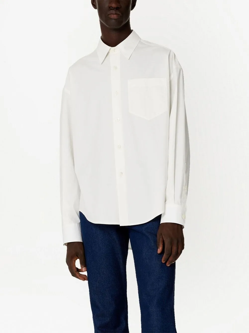 Buttoned Long-Sleeved Shirt