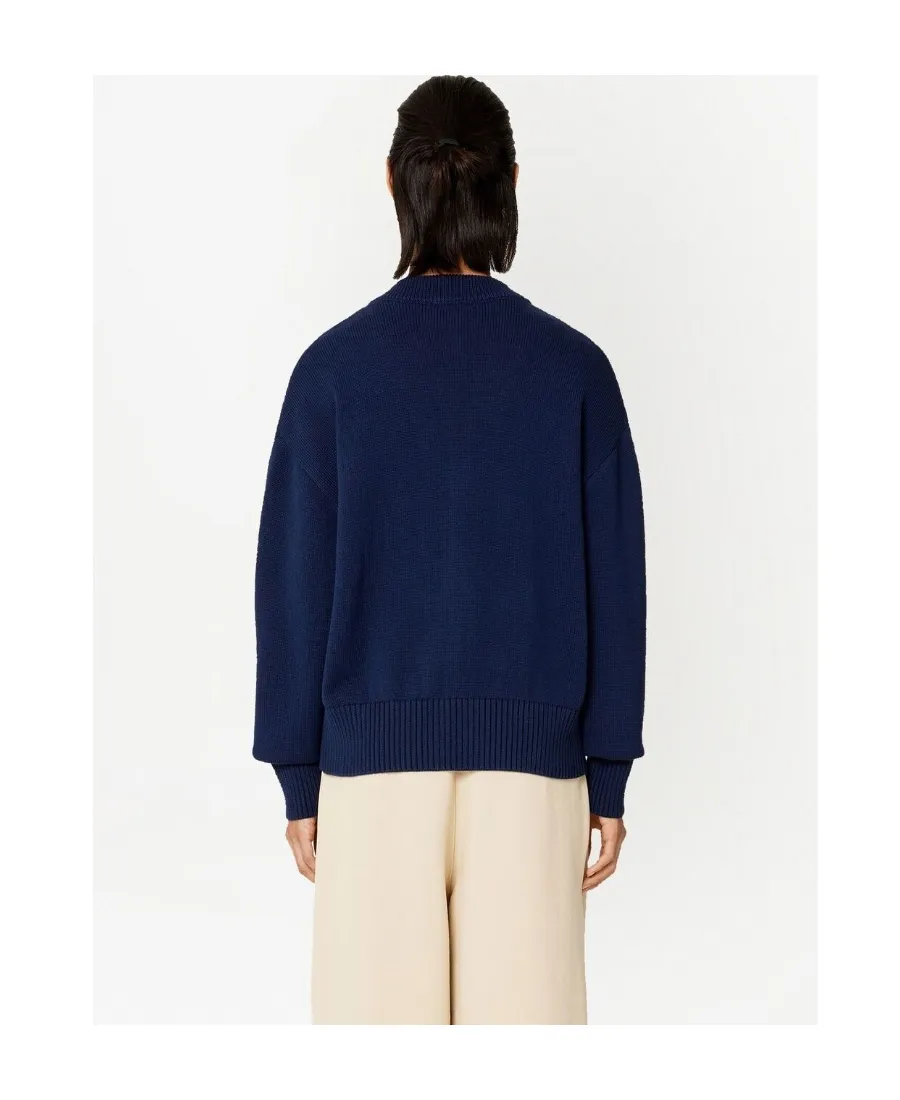 Button-Front Knitted Cardigan
