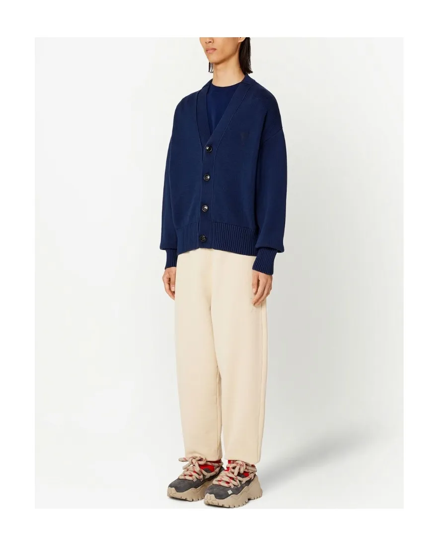 Button-Front Knitted Cardigan