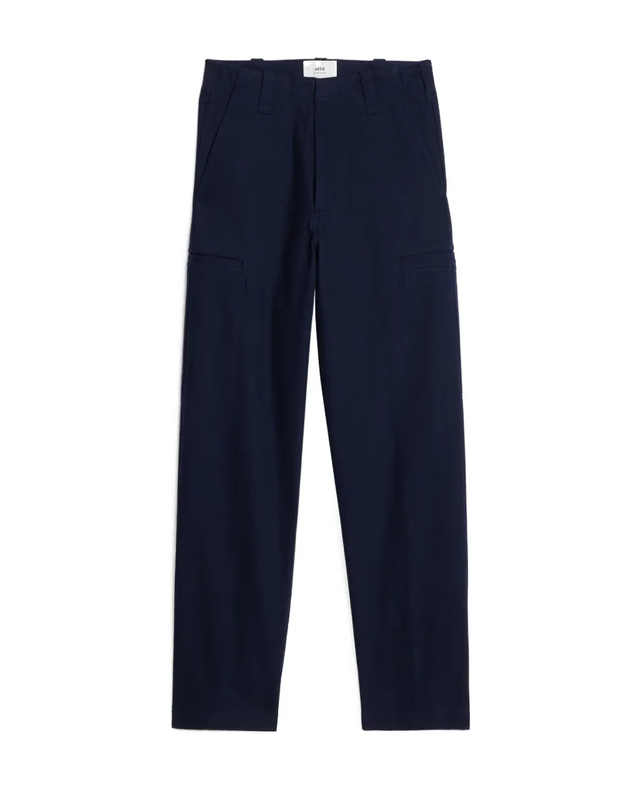 Cotton Wide-Leg Trousers