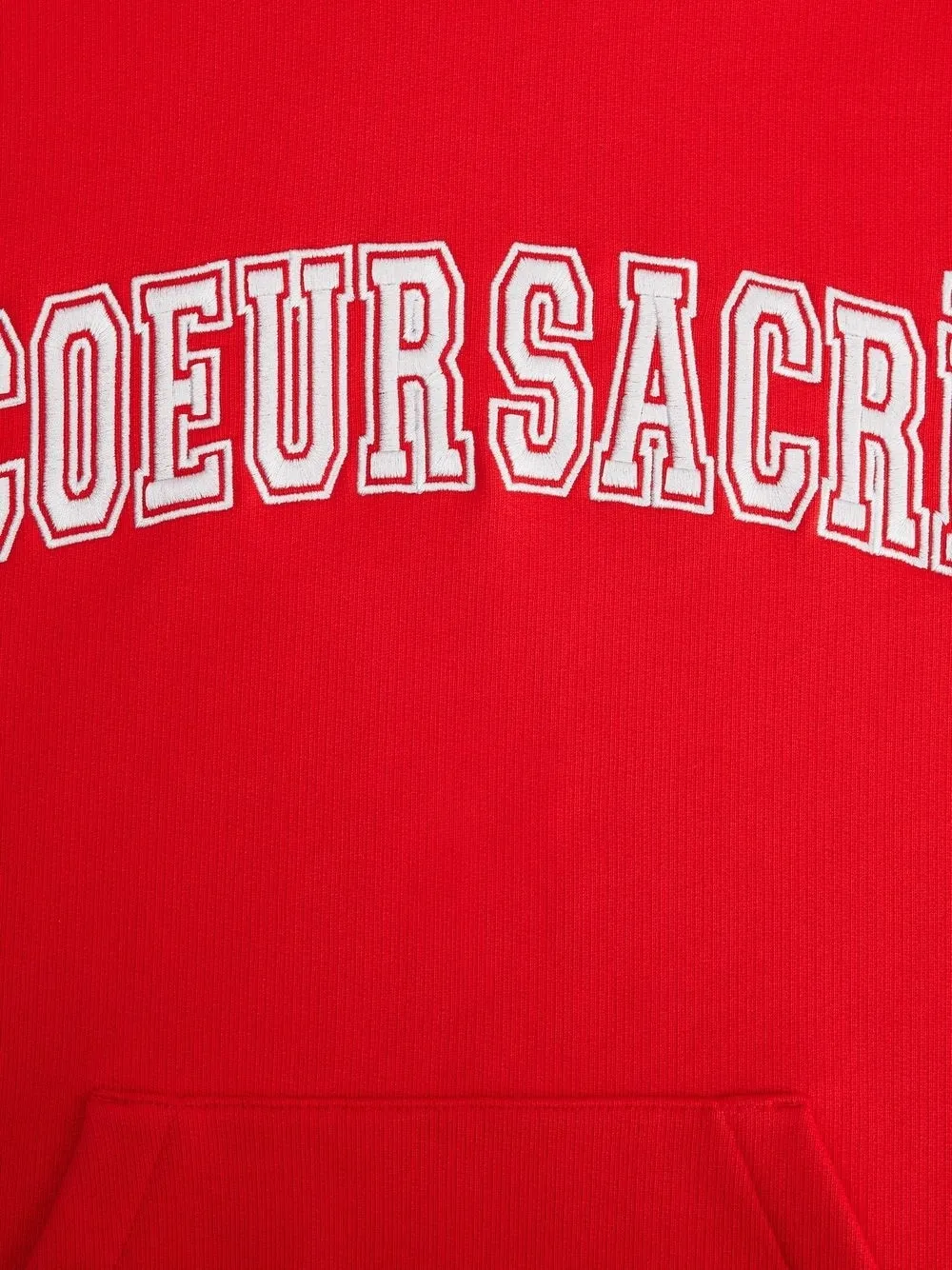 Coeur Sacré Embroidered Drawstring Hoodie