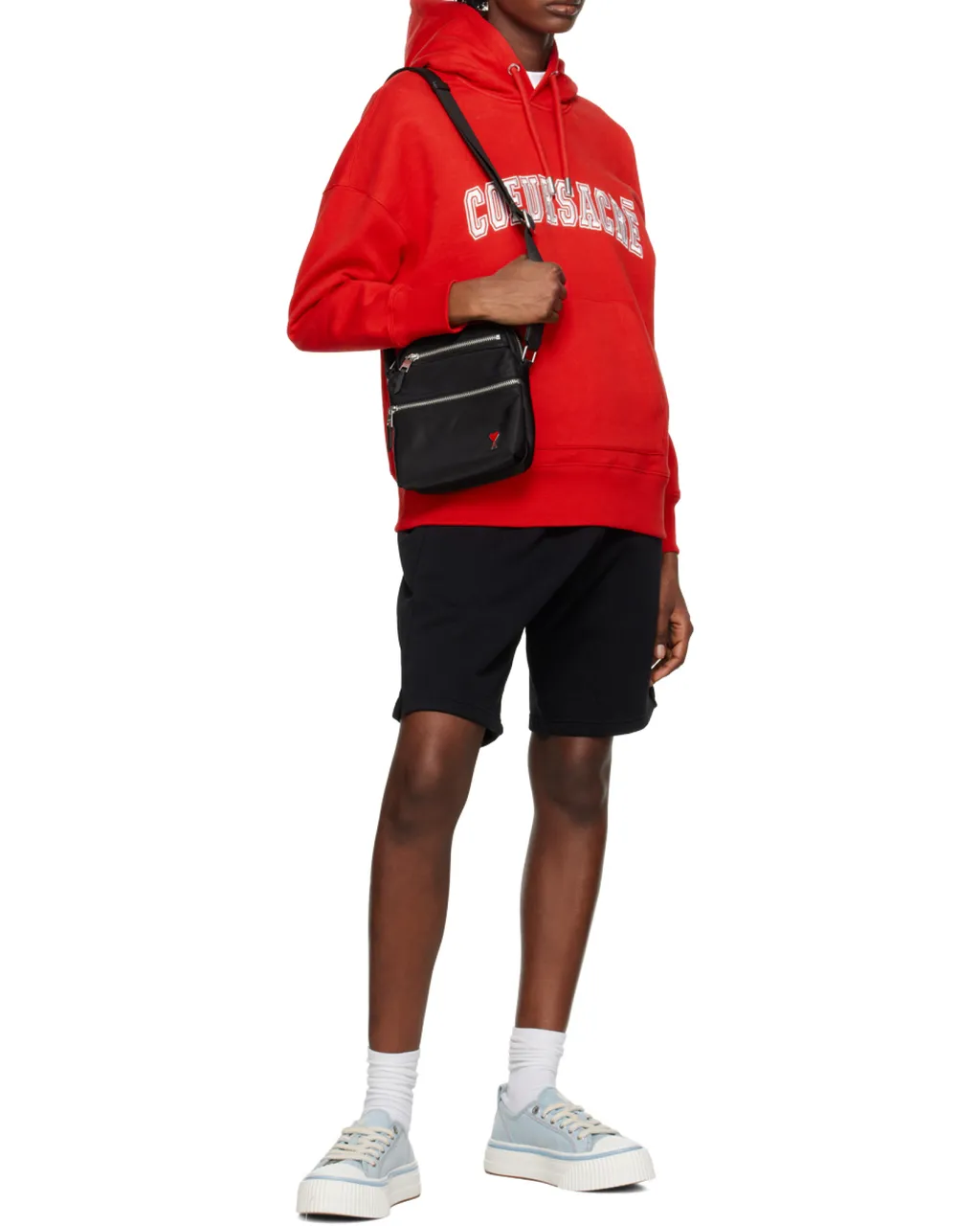 Coeur Sacré Embroidered Drawstring Hoodie