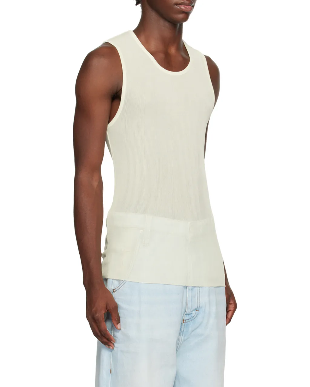 Crewneck Knitted Tank Top