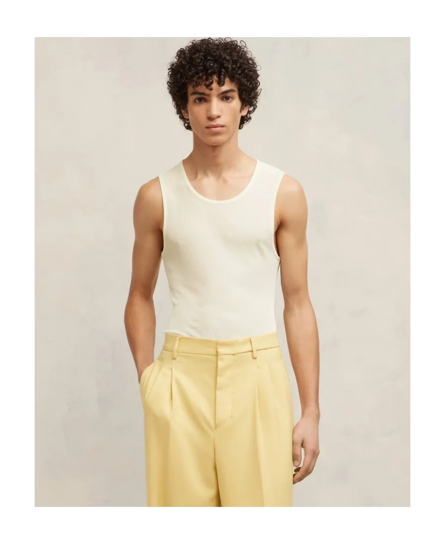 Crewneck Knitted Tank Top