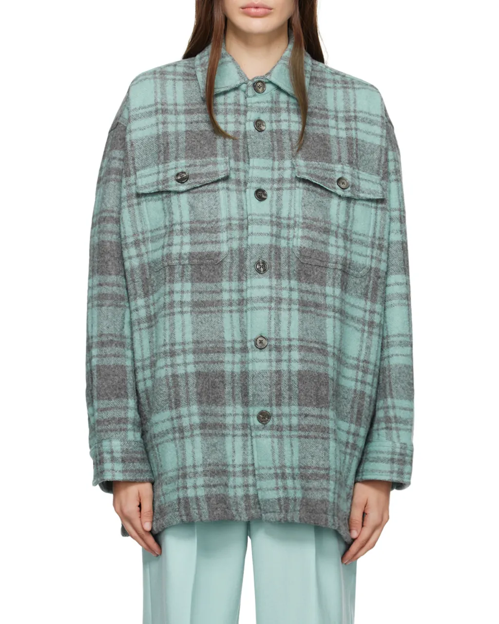 Checked Buttoned-Up Overshirt