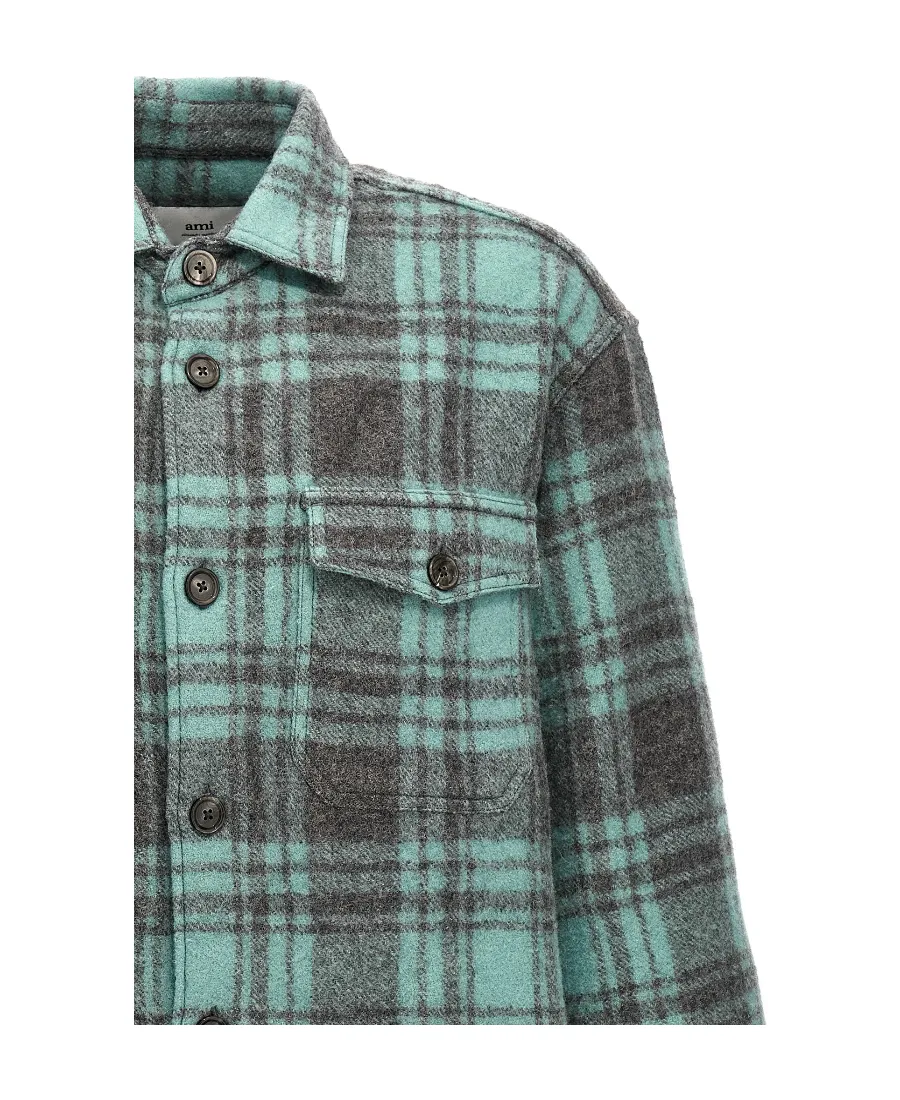 Checked Buttoned-Up Overshirt