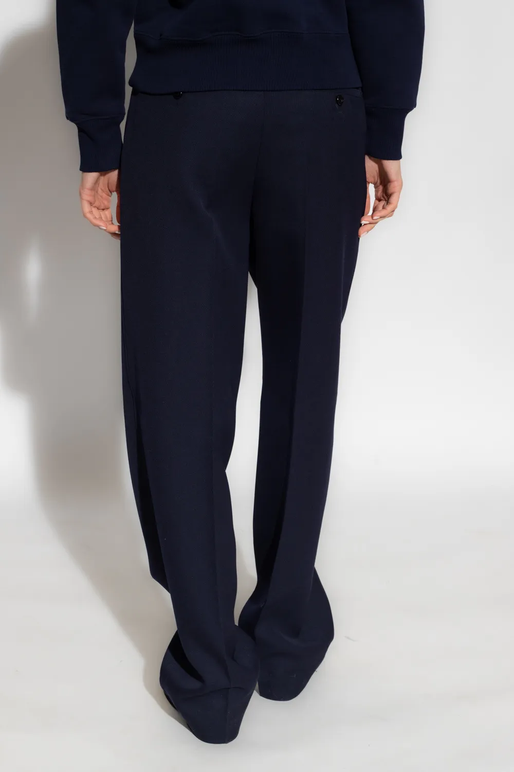 High Waist Wool Trousers