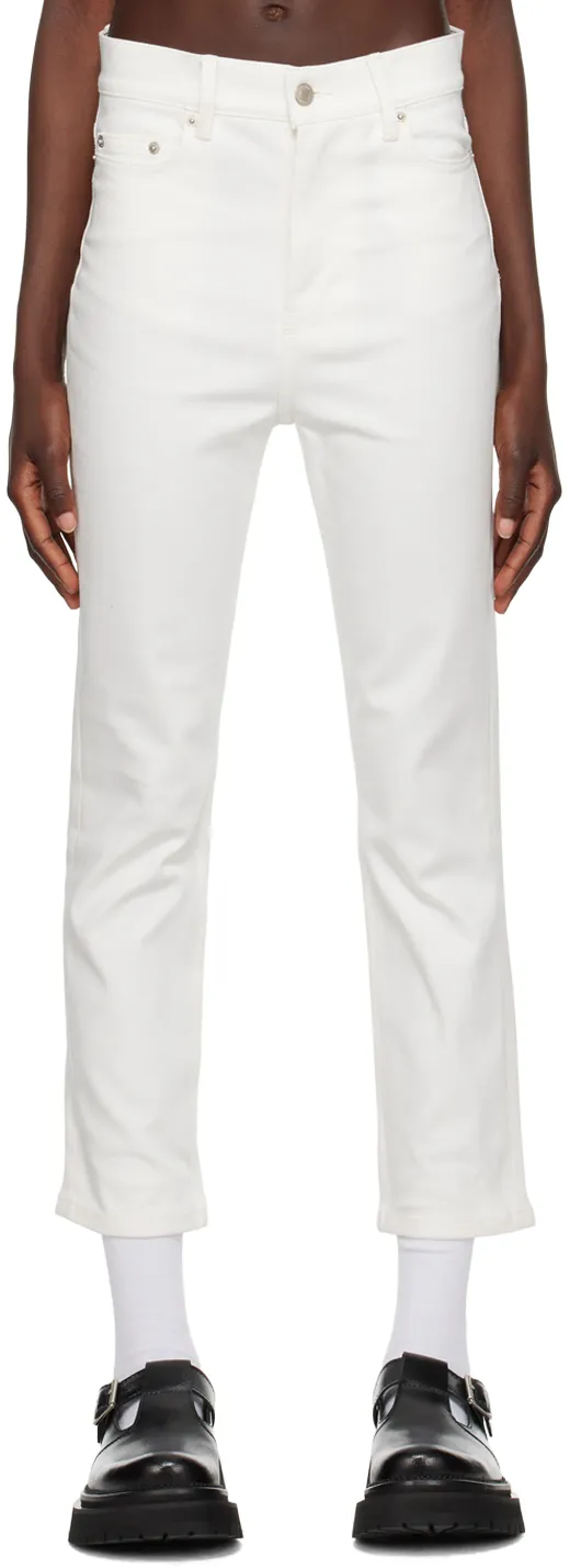 Wide Stretch Cropped Denim Jeans