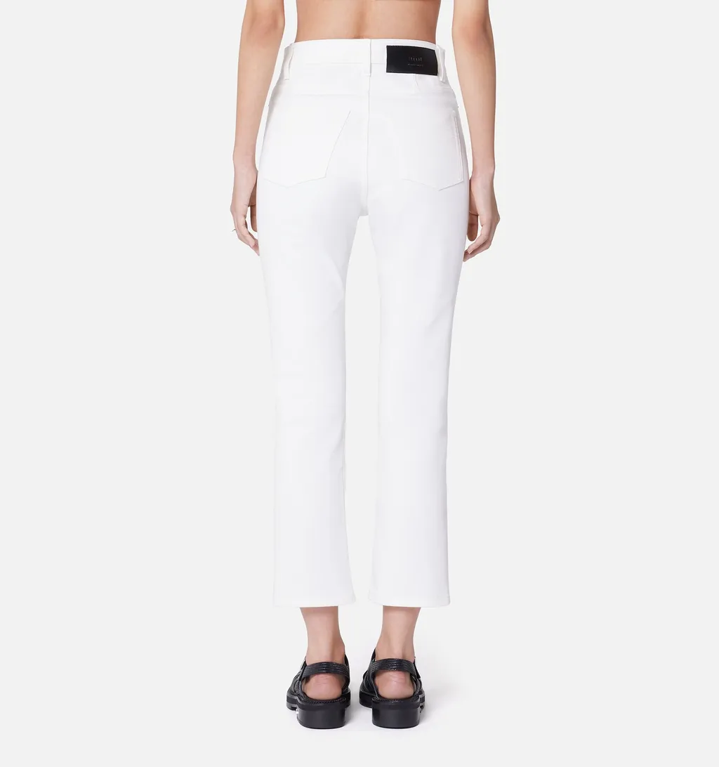 Wide Stretch Cropped Denim Jeans