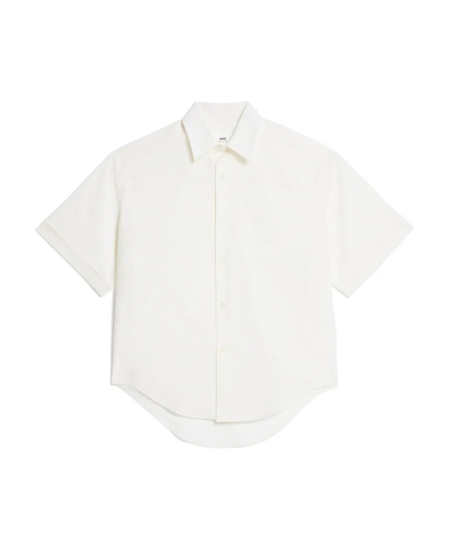 Button-Front Short-Sleeved Shirt