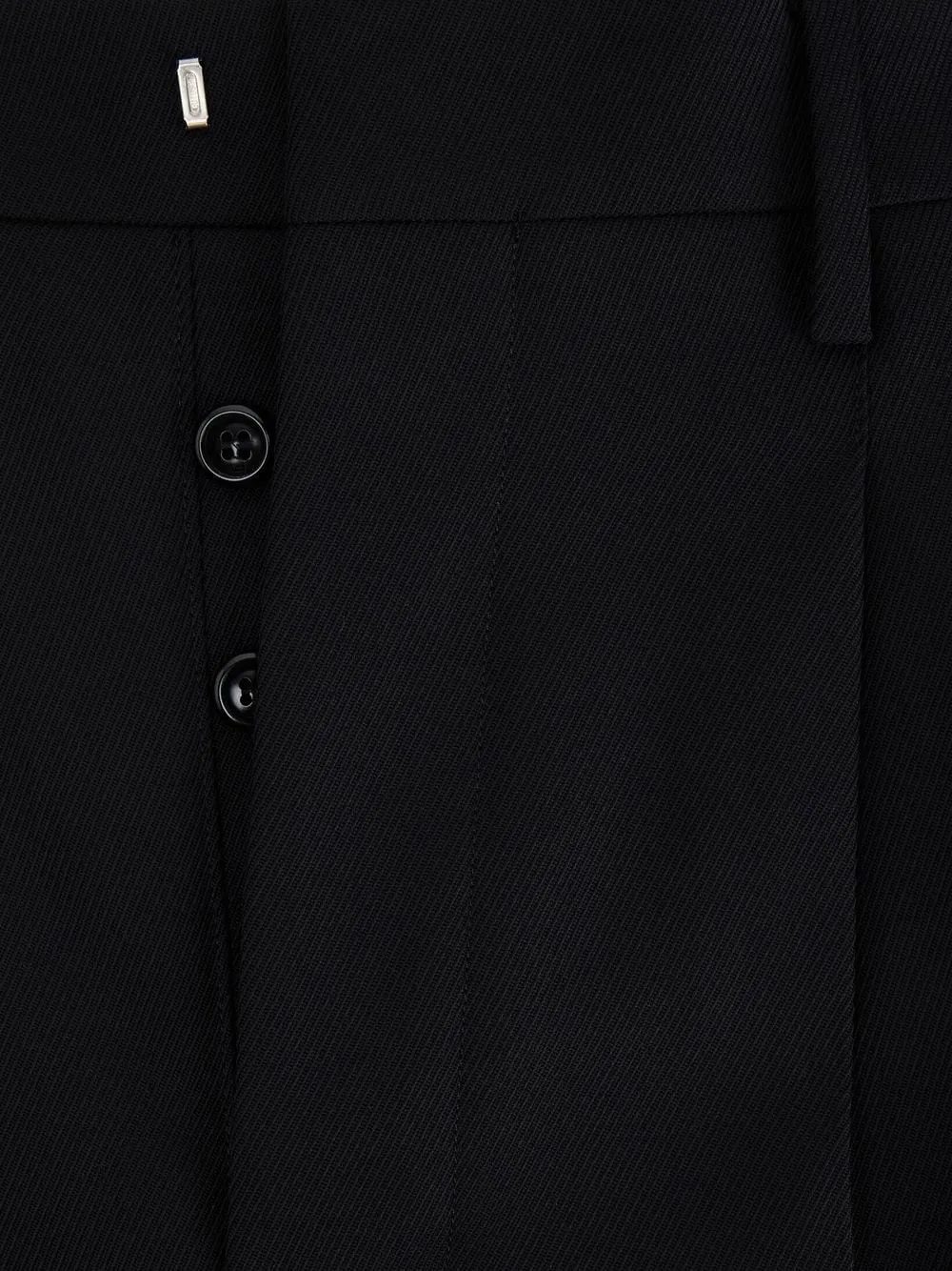 Pleated Turn-Up Brim Trousers
