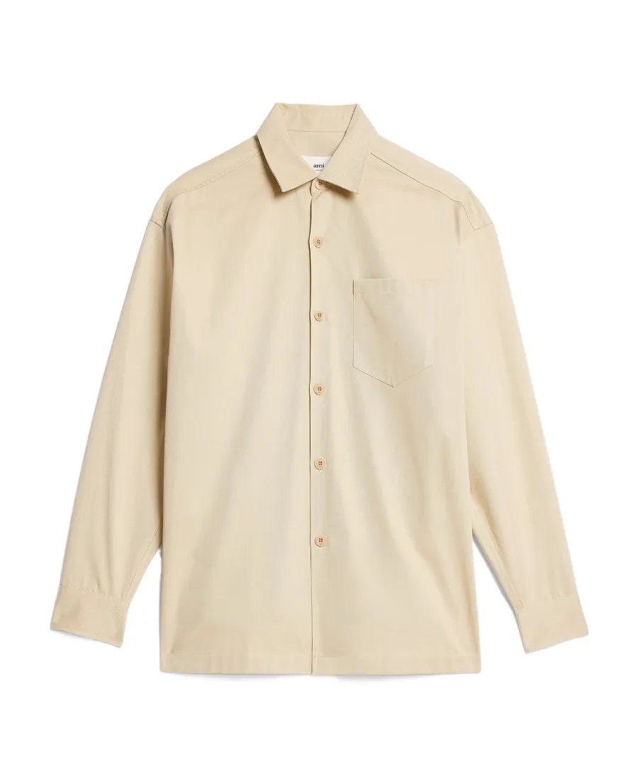 Logo-Printed Long-Sleeved Buttoned Shirt