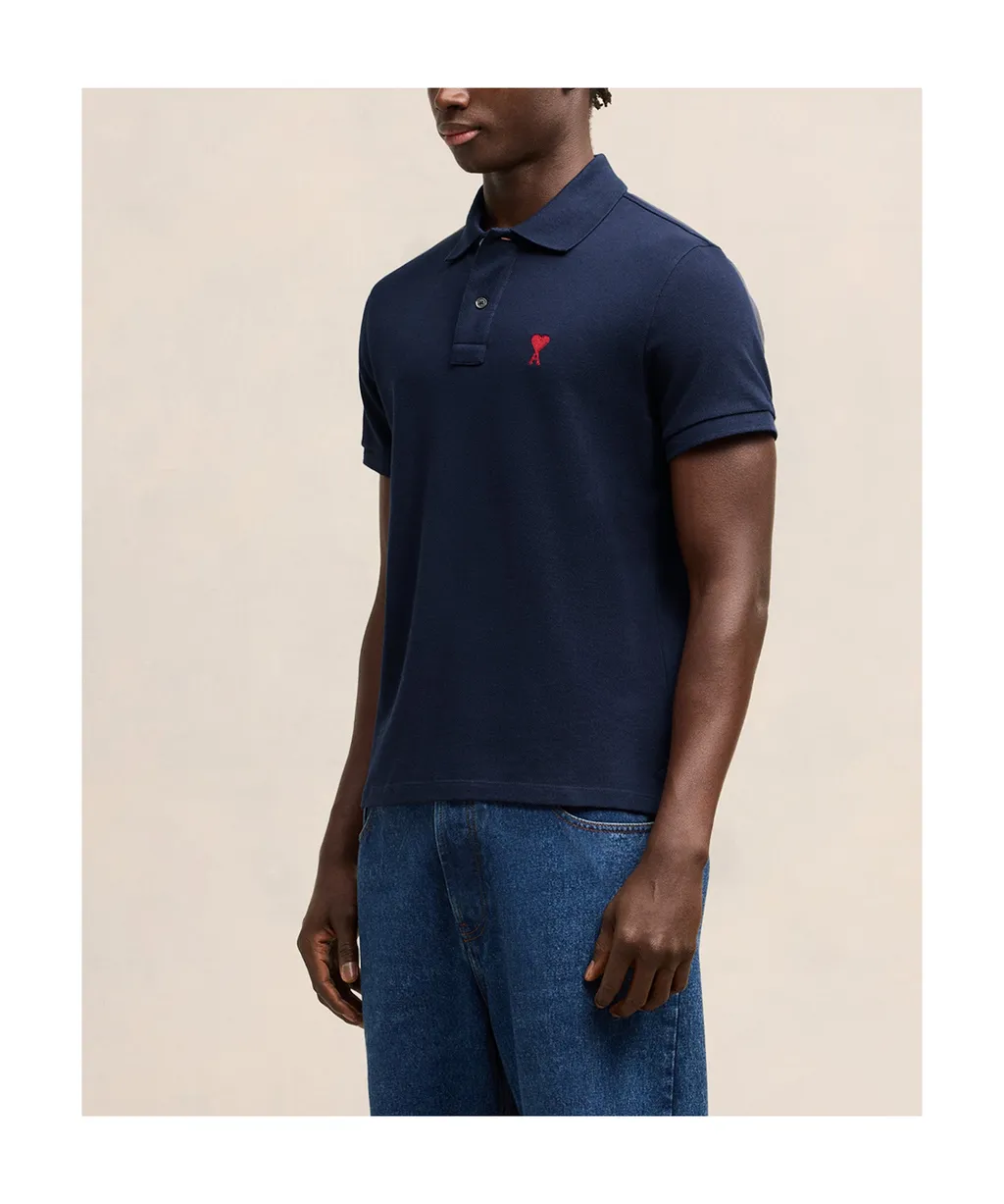 Ami De Coeur Logo Embroidered Polo Shirt