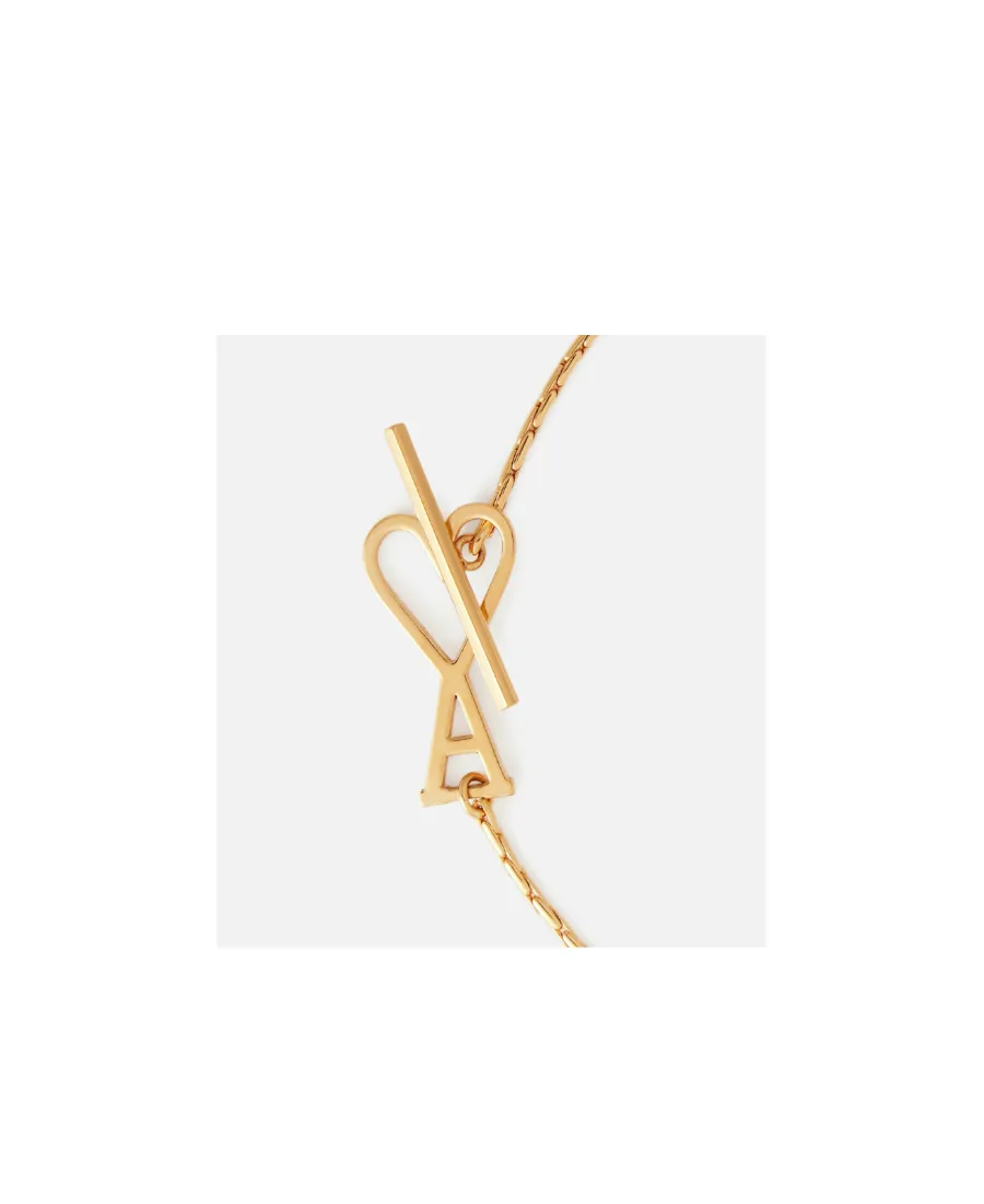 Ami De Coeur Logo Plaque Chained Bracelet