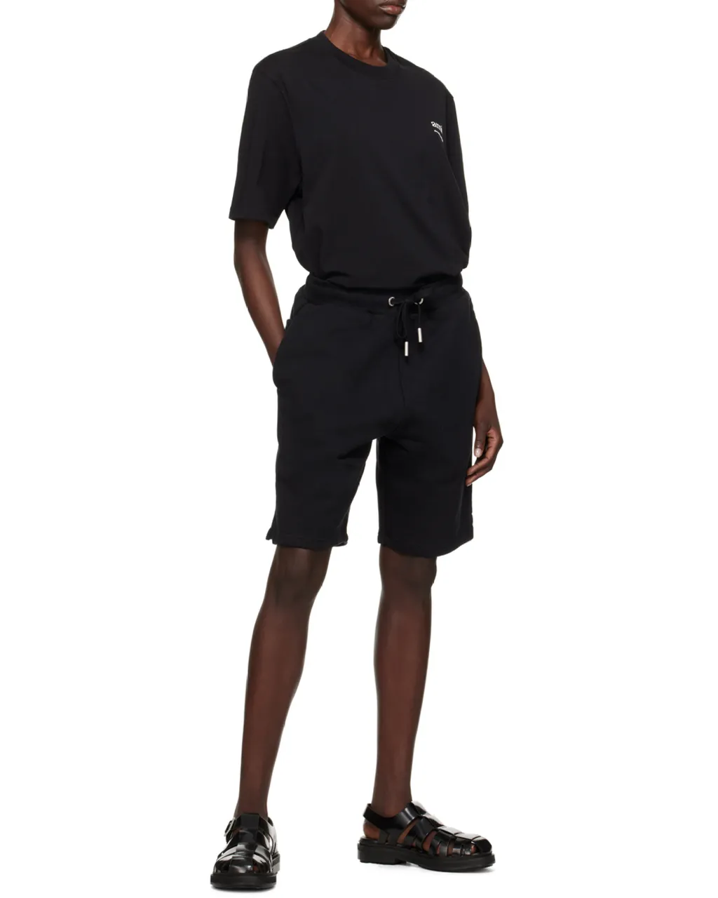 Logo Embroidered Drawstring Knitted Shorts