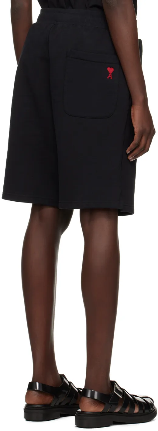 Logo Embroidered Drawstring Knitted Shorts