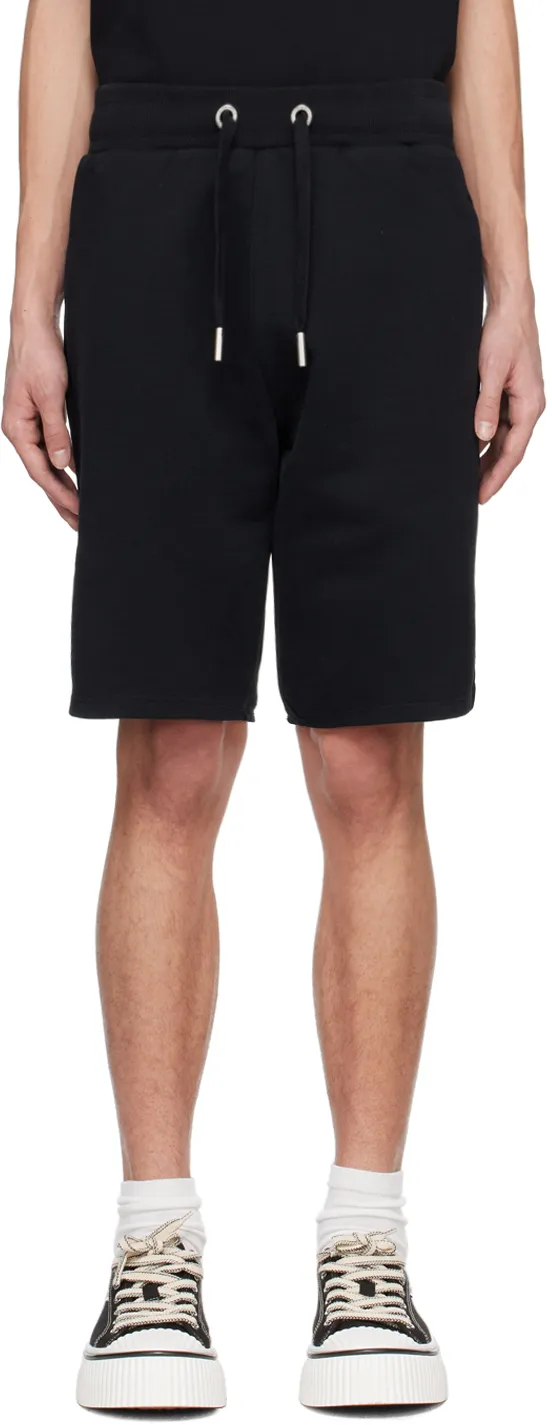Logo Embroidered Drawstring Knitted Shorts