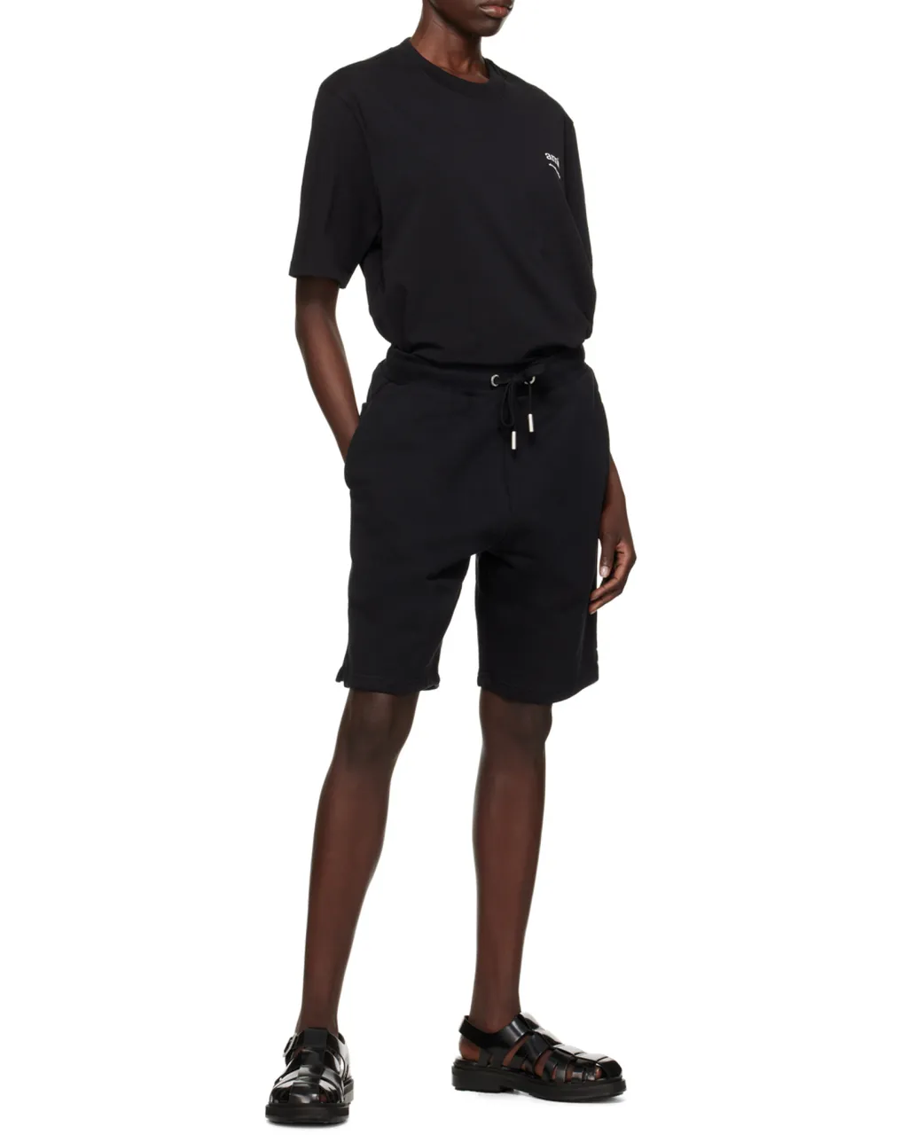 Logo Embroidered Drawstring Knitted Shorts