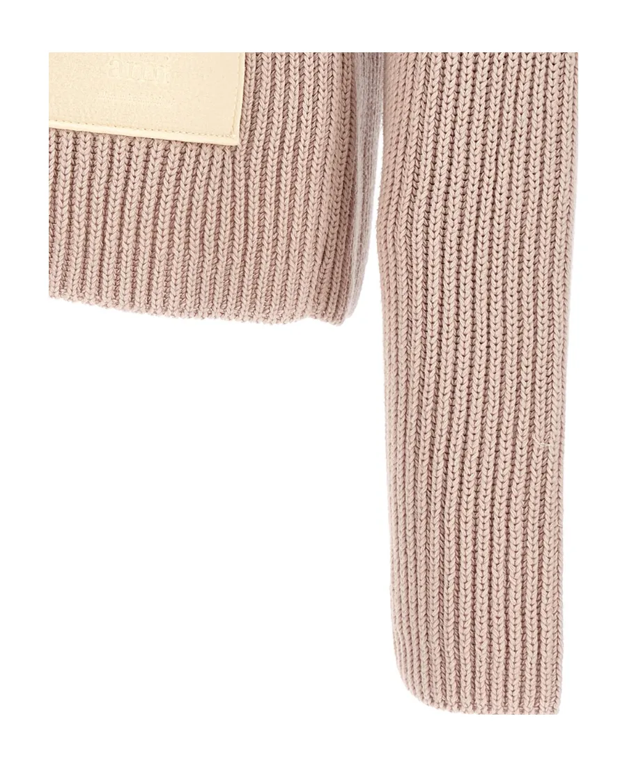 High-Neck Long-Sleeved Sweater