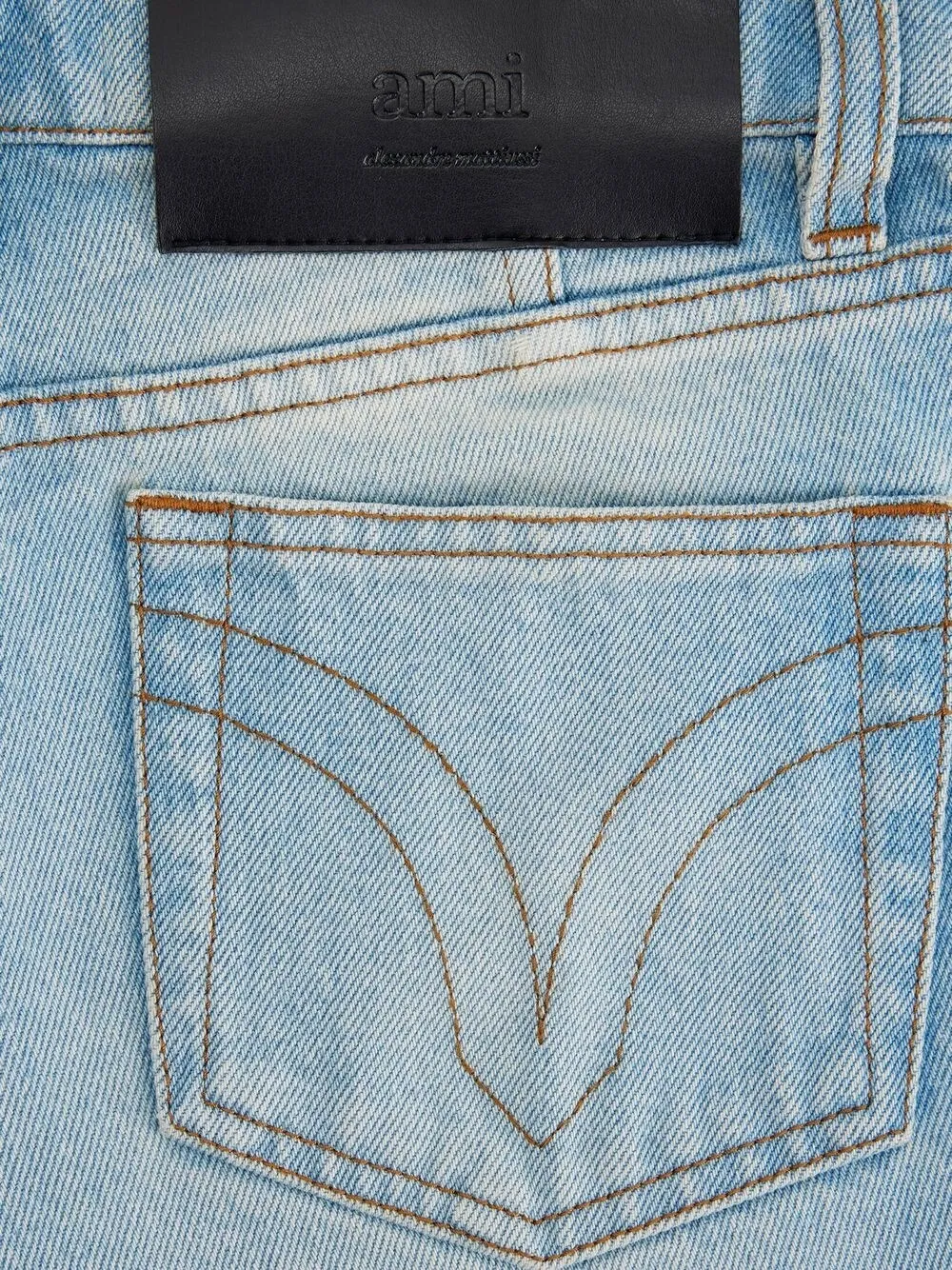 Raw-Cut Denim Shorts
